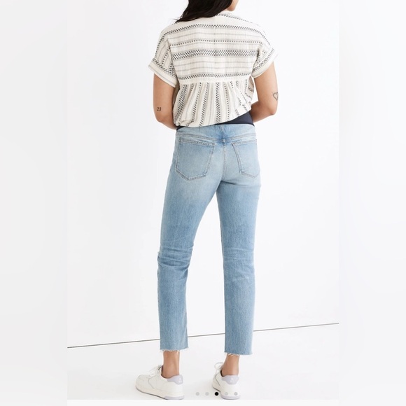 Madewell Maternity Over-the-Belly Perfect Vintage Jeans in Coney Wash SZ 28 - Picture 2 of 7